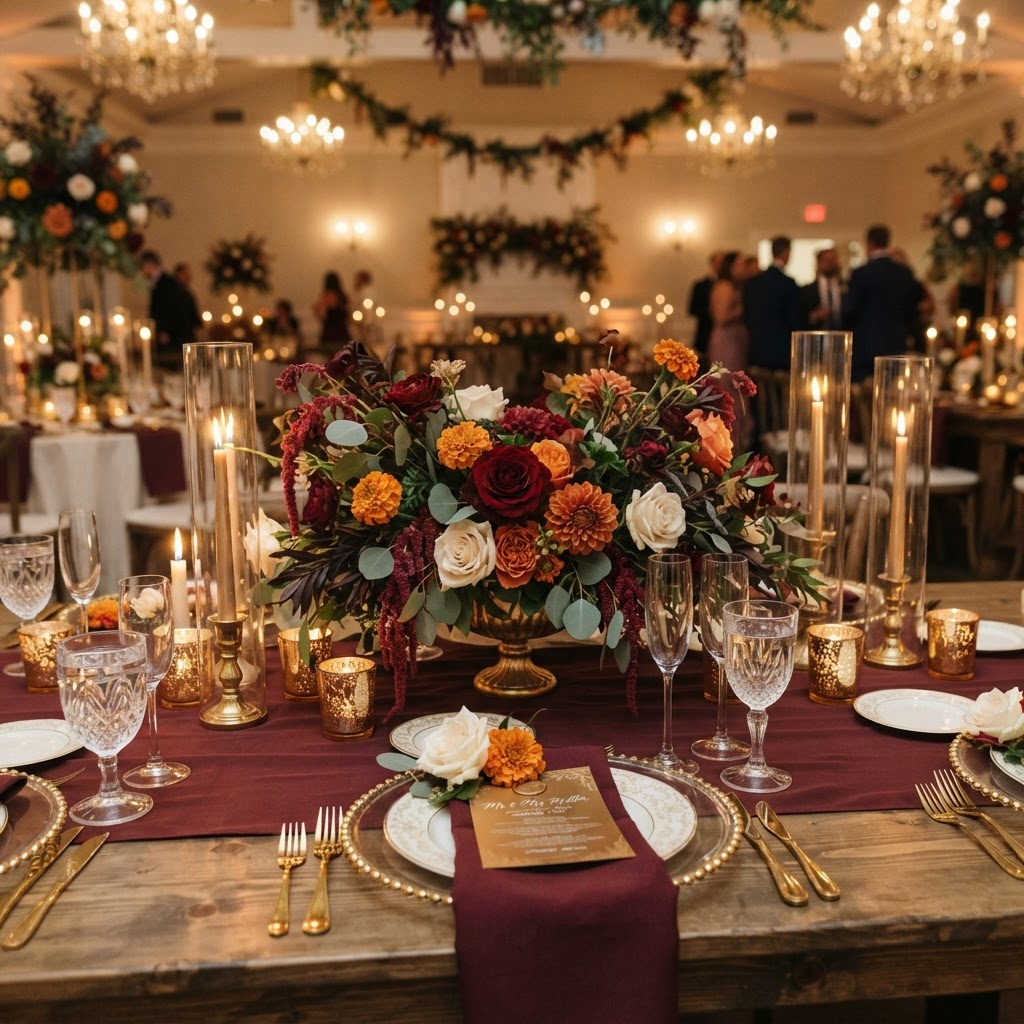 Elegant wedding decor